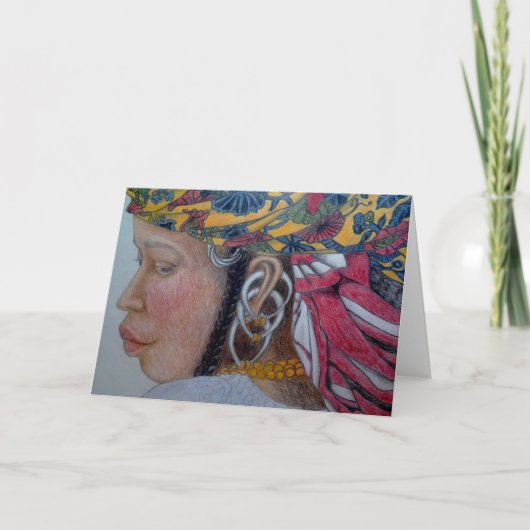 wenskaart "Fulani Woman" Kaart (Voorkant)