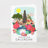 Wenskaart Galungan Celebration Bali Kaart (Voorkant)