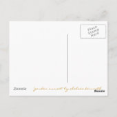 wenskaart "Garden Sunset" Briefkaart (Achterkant)