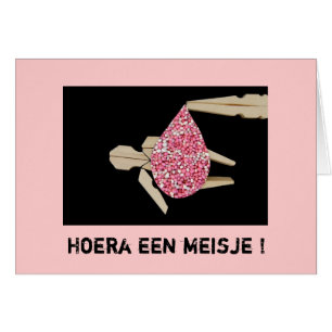 Wenskaart geboorte meisje