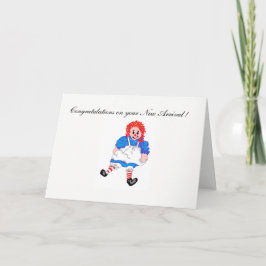 Wenskaart gefeliciteerd met je baby Girl Kaart