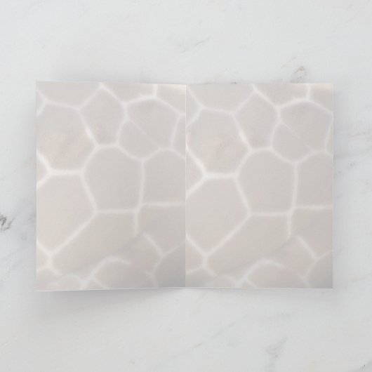 Wenskaart gekke Giraffe Kaart (Binnen)