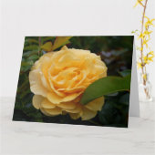 Wenskaart:  Gele Camelia Kaart (Gele Bloem)