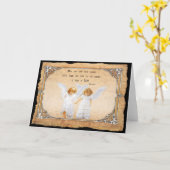 Wenskaart. Geloof, Hoop en Liefde Kaart (Gele Bloem)