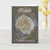 Wenskaart - Gelukkig Jubileum Kaart (Gele Bloem)