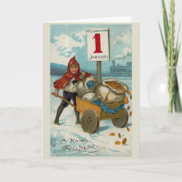 wenskaart "Gelukkig nieuwjaar" Feestdagen Kaart