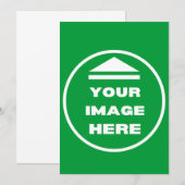 Wenskaart - gepersonaliseerd - Afbeelding / tekst  Bedankkaart (Voorkant / Achterkant)