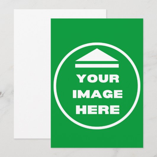 Wenskaart - gepersonaliseerd - Afbeelding / tekst Bedankkaart (Voorkant / Achterkant)