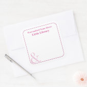 & Wenskaart Gepersonaliseerde Bibliotheeklabels Gi Vierkante Sticker (Envelop)