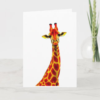 Wenskaart Giraf / Card with Giraffe Kaart