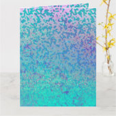 Wenskaart Glitter Star Dust Kaart (Gele Bloem)