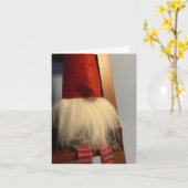 Wenskaart gnome Winter Solstice Kaart (Gele Bloem)