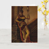 Wenskaart "Godin for Hire" Kaart (Gele Bloem)