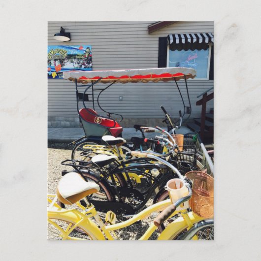 wenskaart "Golf Cart on Middle Bass Island" Briefkaart (Voorkant)