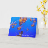 Wenskaart: Gouden Gelei Kaart (Gele Bloem)