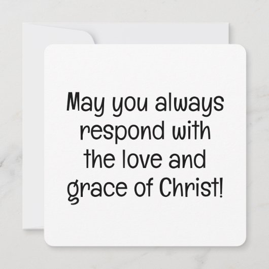 wenskaart "Graceful Response" Kaart (Achterkant)