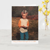 wenskaart " grootsheid " kaart (Gele Bloem)