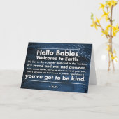 wenskaart "Hallo baby's" Kaart (Gele Bloem)
