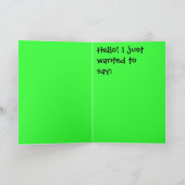 Wenskaart: HALLO!!! Kaart (Binnen)