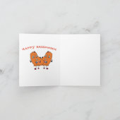 Wenskaart: Halloween dansend Pumpkin Kaart (Binnen)