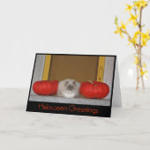 wenskaart "Halloween Greetings" Kaart (Gele Bloem)