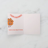 Wenskaart Halloween: Pumpkin dansen Kaart (Binnen)