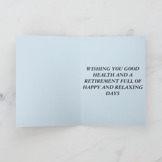 WENSKAART - HANGMAT EN GELUKKIG PENSIOEN KAART (Binnen)