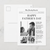 Wenskaart Happy Fathers Day Feestdagenkaart (Voorkant / Achterkant)