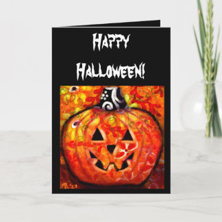 Wenskaart - Happy Halloween Jack-O-Lantern Kaart