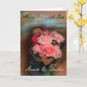 Wenskaart Happy Jubileum tante & oom Rozen Kaart (Gele Bloem)