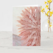 Wenskaart "Happy Moederdag" Roze ventilator Kaart (Gele Bloem)