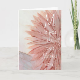 Wenskaart "Happy Moederdag" Roze ventilator Kaart