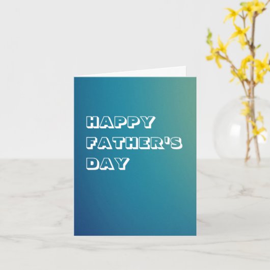 Wenskaart - Happy Vaderdag Kaart (Gele Bloem)