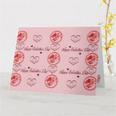 Wenskaart Happy Valentines day Kaart (Gele Bloem)