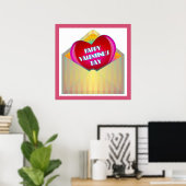 wenskaart "HAPPY VALENTINE'S DAY" Poster (Thuiskantoor)