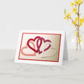 Wenskaart hart kaart (Gele Bloem)