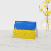 wenskaart "Harvesting Democracy" Kaart (Gele Bloem)