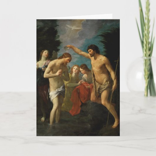 wenskaart "Het aptisme van Christus" Kaart (Voorkant)