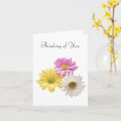 Wenskaart - het Denken aan u Kaart (Gele Bloem)