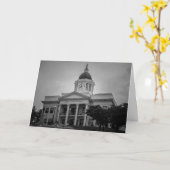 Wenskaart - Het Gerechtsgebouw van Noord-Carolina Kaart (Gele Bloem)