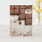 Wenskaart "het hunkeren naar Brownies" Kaart (Gele Bloem)