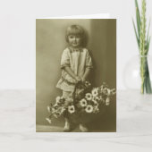 Wenskaart - het Meisje van de Kaart van het (Voorkant)