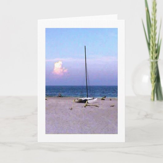 WENSKAART Het museum Zazzle Gift Zeilboot 2004 Kaart (Voorkant)