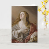 wenskaart "Het Penitent Magdalene" Kaart (Gele Bloem)