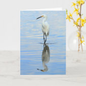 Wenskaart - het Sneeuwaigrette draaien Kaart (Gele Bloem)