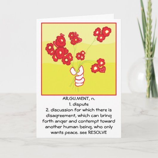 wenskaart "HET SPIJT ME" Kaart (Voorkant)