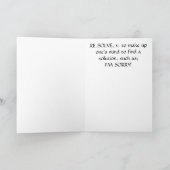 wenskaart "HET SPIJT ME" Kaart (Binnen)