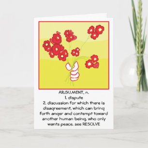 wenskaart "HET SPIJT ME" Kaart