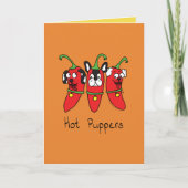 Wenskaart Hete Puppers Puppy Dog Peppers Kaart (Voorkant)