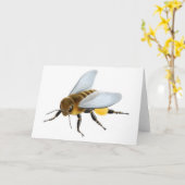Wenskaart honingbijen kaart (Gele Bloem)